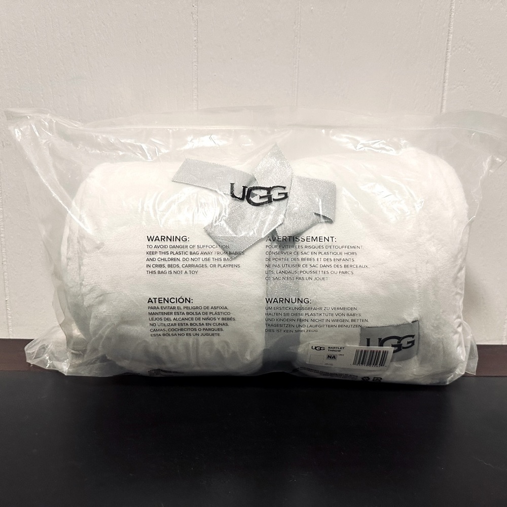 UGG plush throw blanket